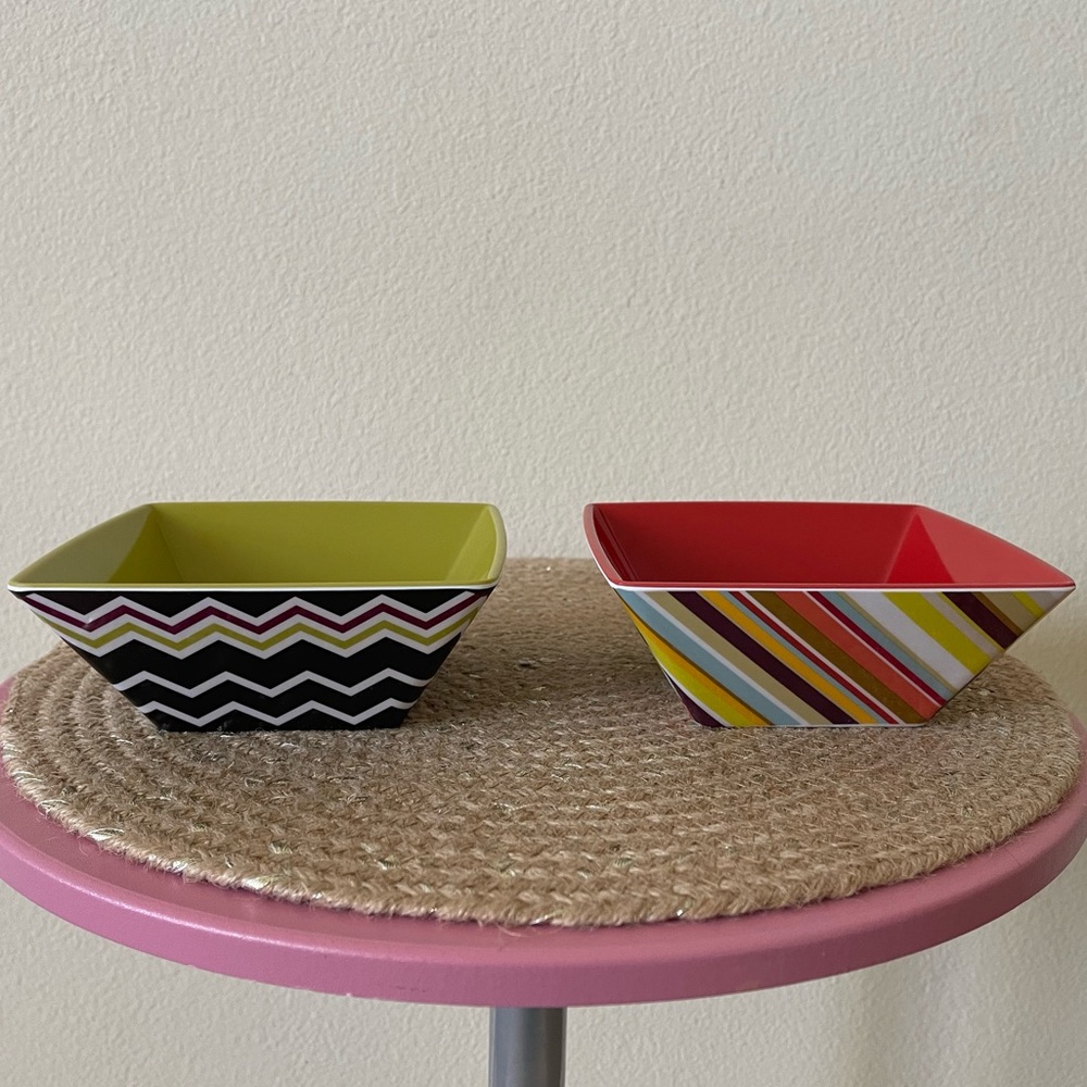 EUC Bundle of 2 Missoni for Target Melamine Cereal Bowls - Picture 2 of 8